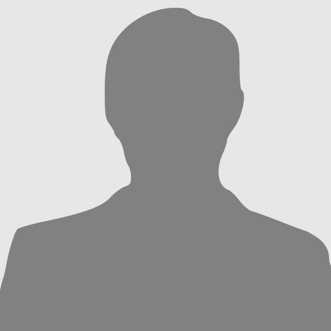 Platzhalterbild mit schematischem männlichen Kopf auf grauem Hintergrund